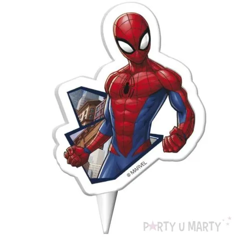 swieczka na tort spiderman dekora 7 5 cm