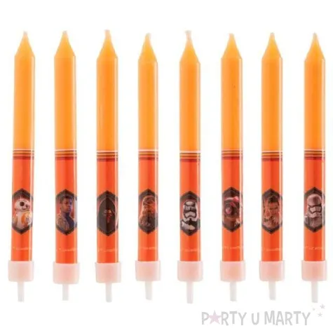 swieczka na tort star wars gwiezdne wojny mix dekora 9 cm 8 szt