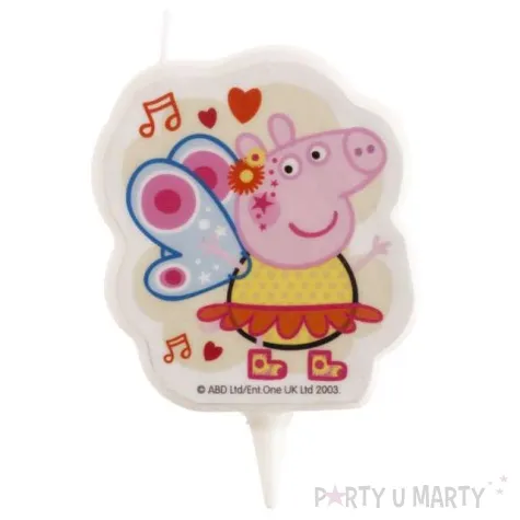 swieczka na tort swinka peppa dekora 7 5 cm