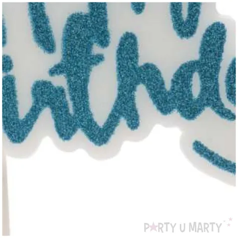 swieczka na tort topper happy birthday dekora 10 x 9 cm