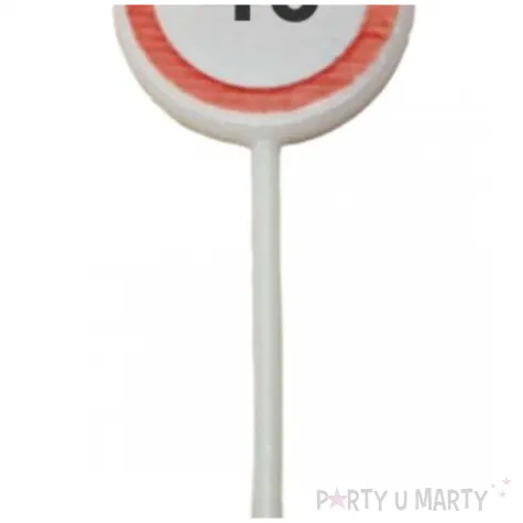 swieczka na tort traffic 40 urodziny top ten 3szt