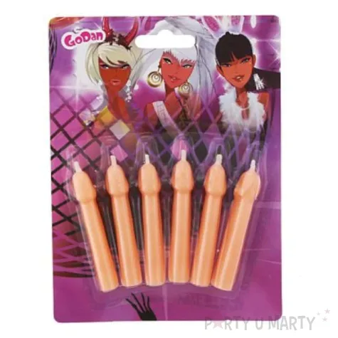 swieczka na tort willy 6 5 cm 6 szt