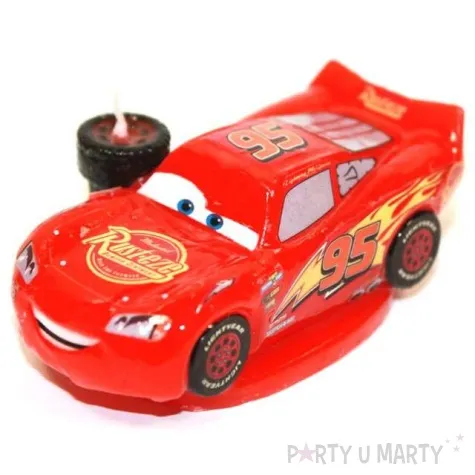 swieczka na tort zygzak mcqueen cars 3d dekora 8 5 cm