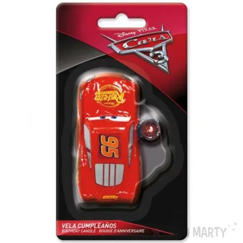 swieczka na tort zygzak mcqueen cars 3d dekora 8 5 cm