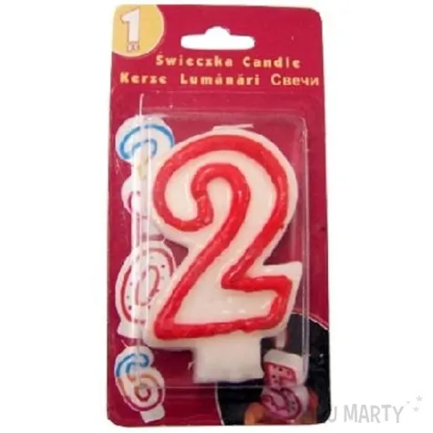 swieczka nn cyferka 2