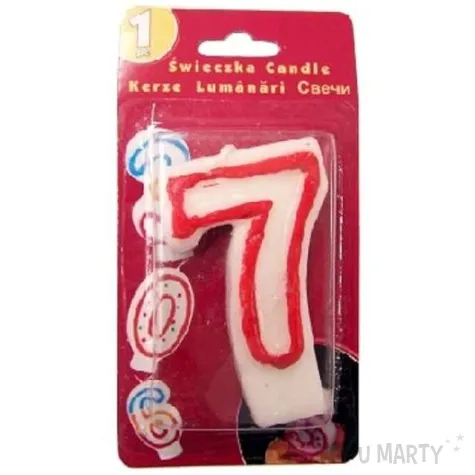 swieczka nn cyferka 7