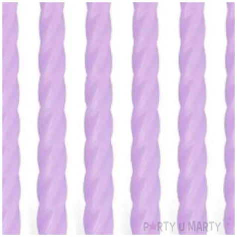 swieczka spiralna stozkowa blado liliowa ravi 10 szt