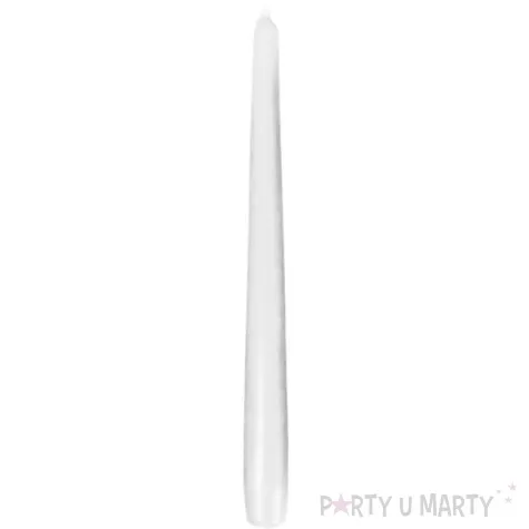 swieczka stozkowa classic biala bispol