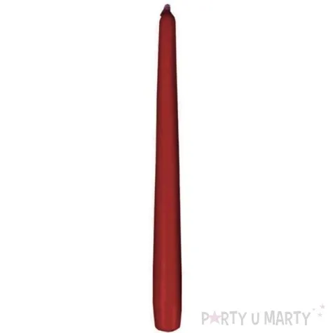 swieczka stozkowa classic bordowa bispol