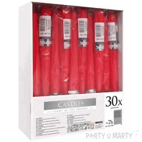 swieczka stozkowa classic czerwona bispol