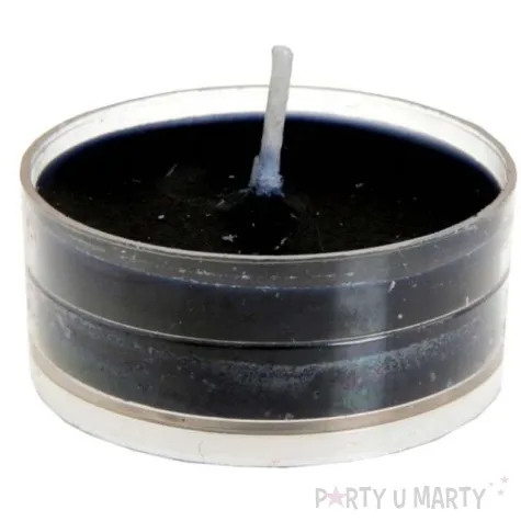 swieczka tealight czarna santex 4 szt