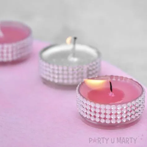 swieczka tealight fuksja santex 4 szt