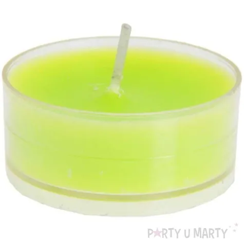 swieczka tealight zielona santex 4 szt