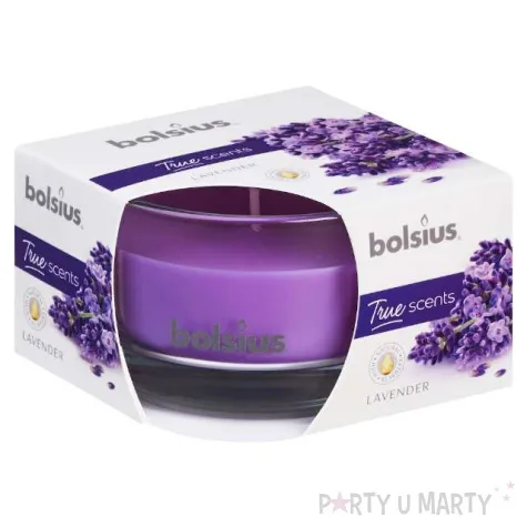 swieczka zapachowa w szkle lawenda bolsius 8 4cm