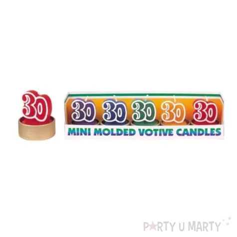 swieczki 30 multikolor 5 szt