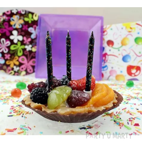 swieczki brokatowe czarne godan 12 12