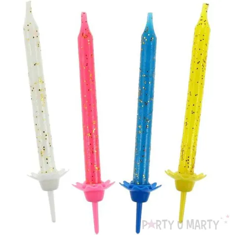 swieczki classic brokat mix godan 12 szt