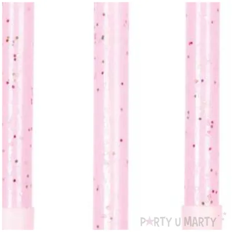 swieczki classic brokat rozowe amscan 6 3 cm 10 szt