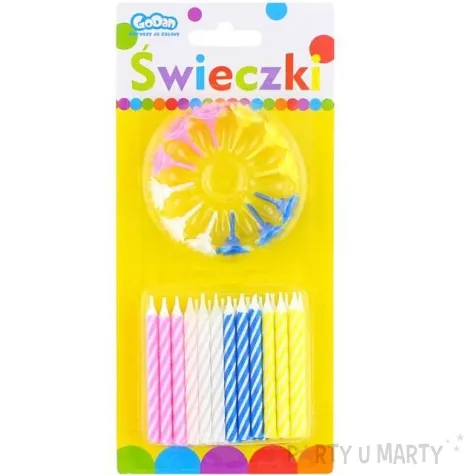 swieczki classic paski mix godan 24 szt