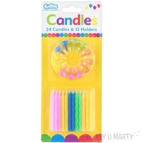 swieczki classic proste mix godan 6 cm 24 szt