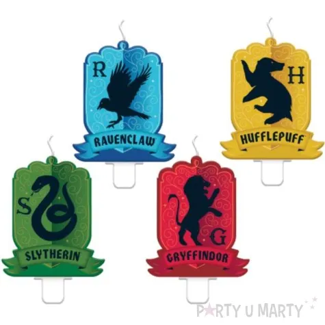 swieczki harry potter domy amscan 4 szt