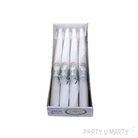 swieczki komunijne z hostia biale partydeco 4 szt