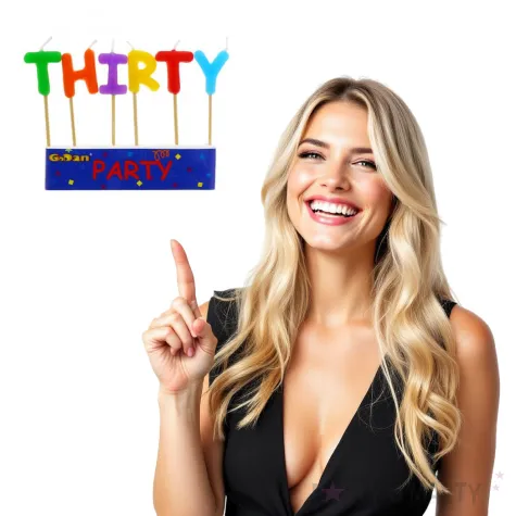 swieczki na tort 30 urodziny thirty godan 6 szt