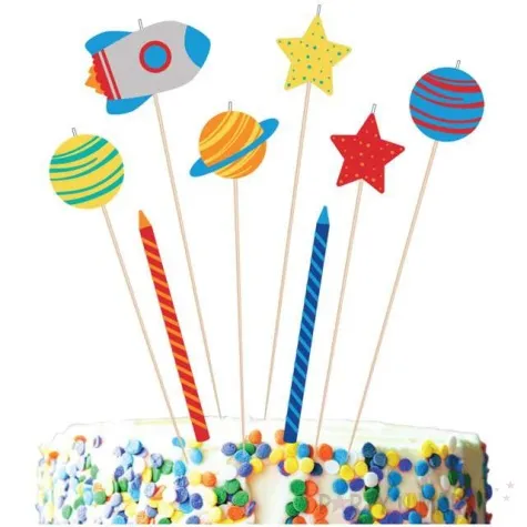 swieczki na tort blast off amscan 8 szt