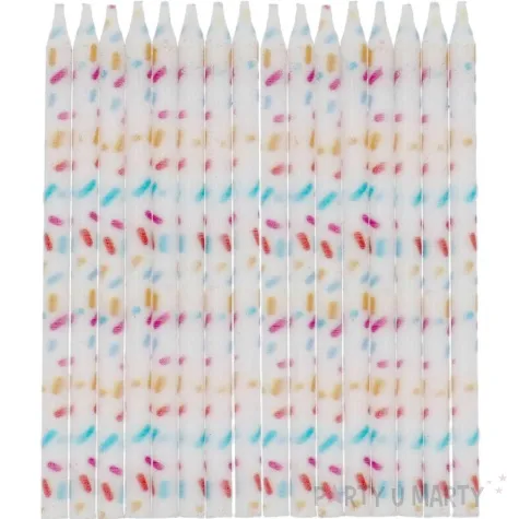 swieczki na tort classic cozy sprinkles folat 10 cm 16 szt