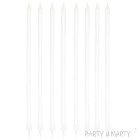 swieczki na tort classic dlugie partypal 8 szt