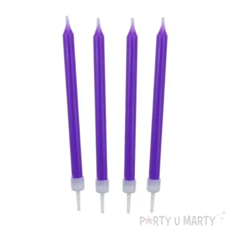 swieczki na tort classic lawendowe godan 10 szt