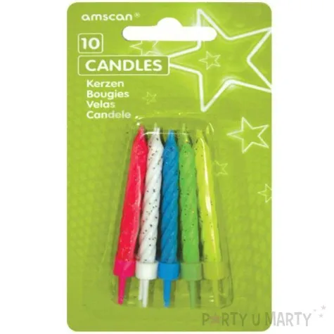 swieczki na tort classic mix amscan 10 szt