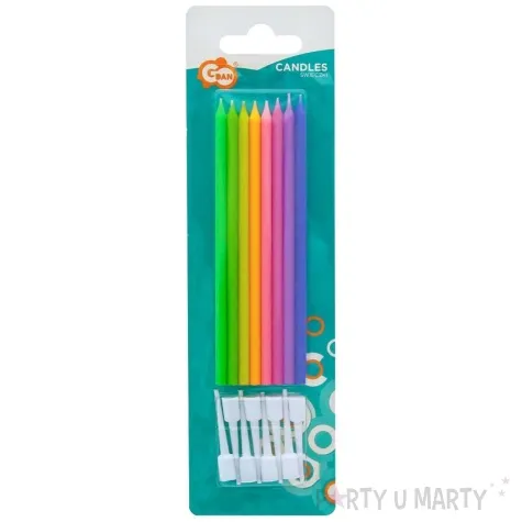 swieczki na tort classic pastelowe mix godan 11 5 cm 8 szt