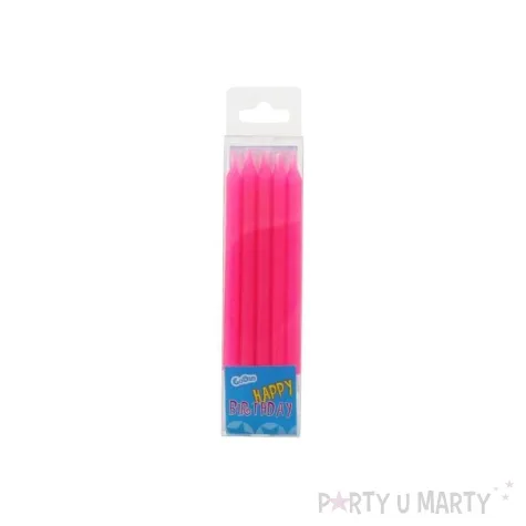 swieczki na tort classic rozowe godan 10 szt