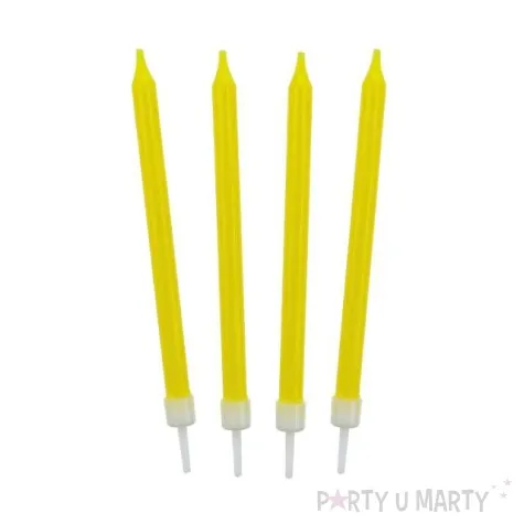 swieczki na tort classic zolte godan 10 szt