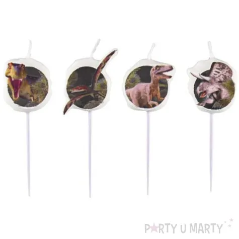 swieczki na tort dinozaury amscan 4 szt