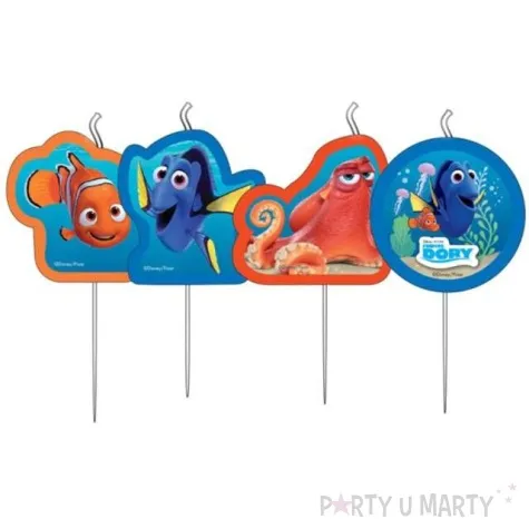 swieczki na tort finding dory amscan 4 szt