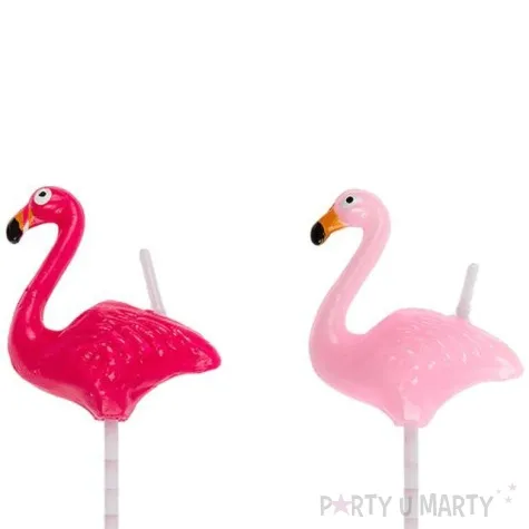 swieczki na tort flamingi ootb 5 szt