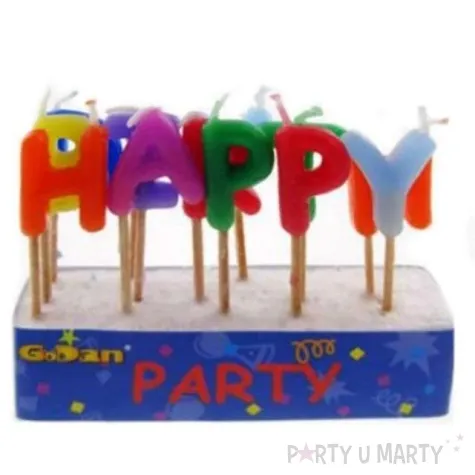 swieczki na tort happy birthday godan 13 szt