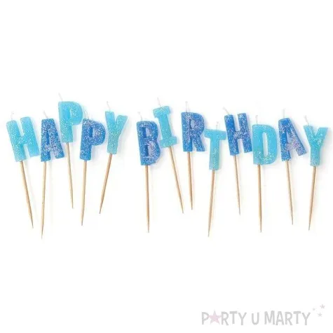 swieczki na tort happy birthday unique 13 szt