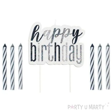 swieczki na tort happy birthday unique 7 szt