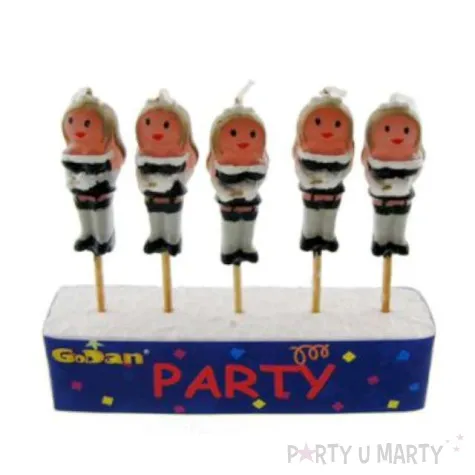 swieczki na tort kelnerki godan 5 szt