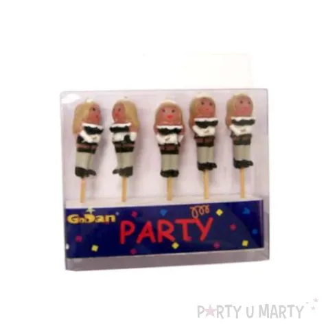 swieczki na tort kelnerki godan 5 szt