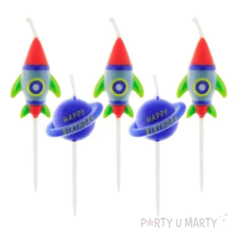 swieczki na tort kosmos godan 5 szt