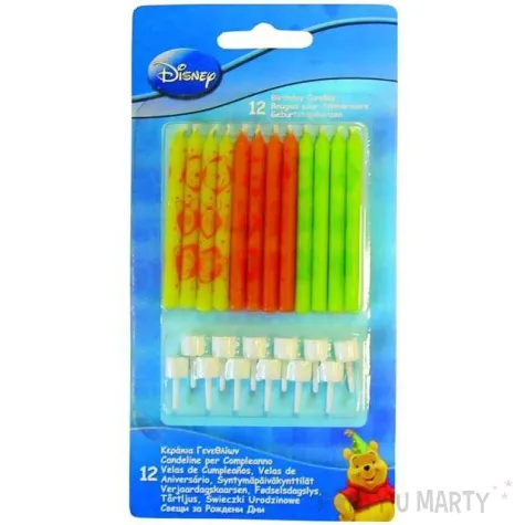 swieczki na tort kubus puchatek mix procos 12 szt