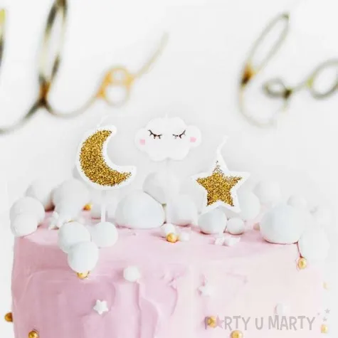 swieczki na tort little star mix partydeco 5 szt