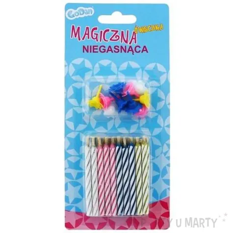 swieczki na tort niegasnace mix godan 20 10 szt