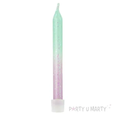 swieczki na tort ombre mix partydeco 20 szt