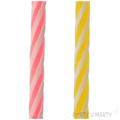 swieczki na tort paski mix godan 6 4 cm 24 szt