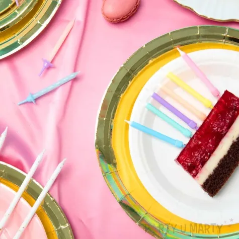 swieczki na tort pastel mix partypal 12 szt